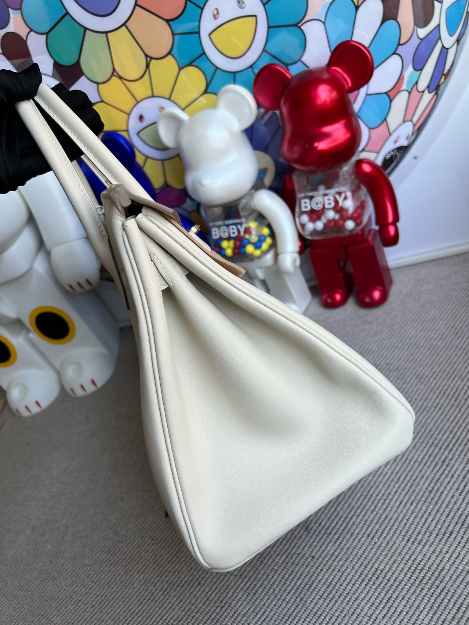 에르메스 버킨백30 화이트 금장 스위프트